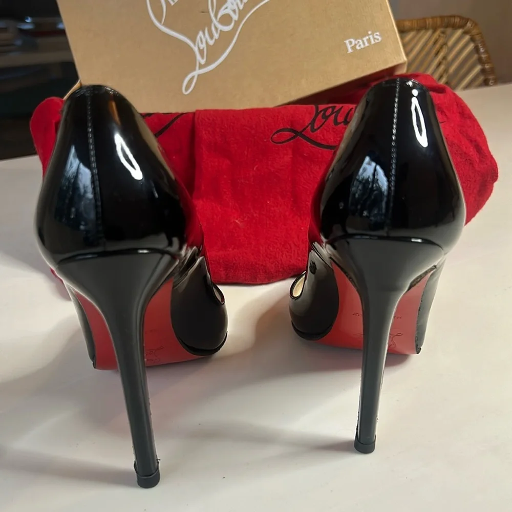 COPY - Christian Louboutin Black Patent 4.7inches [120mm]👠 - Picture 4 of 10